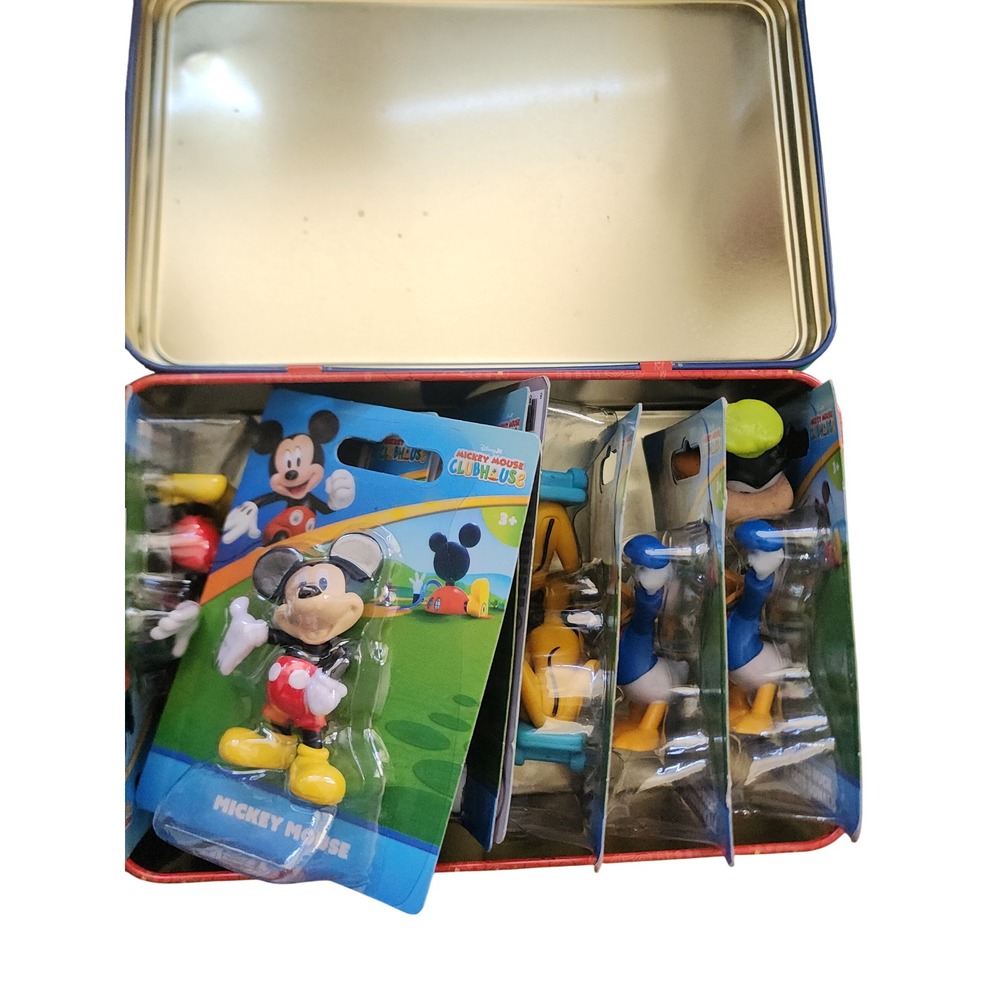 Disney Mickey Mouse Clubhouse Figures Set 8 Pack with Disneyland Paris Tin - Picture 2 of 3